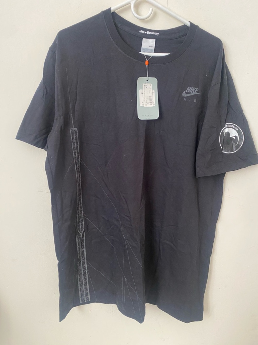Nike Black Graphic Air Short Sleeve Tee